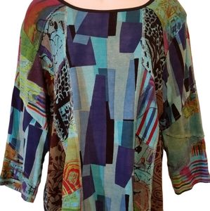Miss Nikky color block tunic